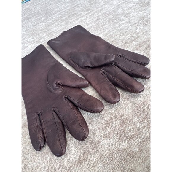 Mixit Women's Leather Gloves Size 7/12 Chocolate Brown - Picture 8 of 8